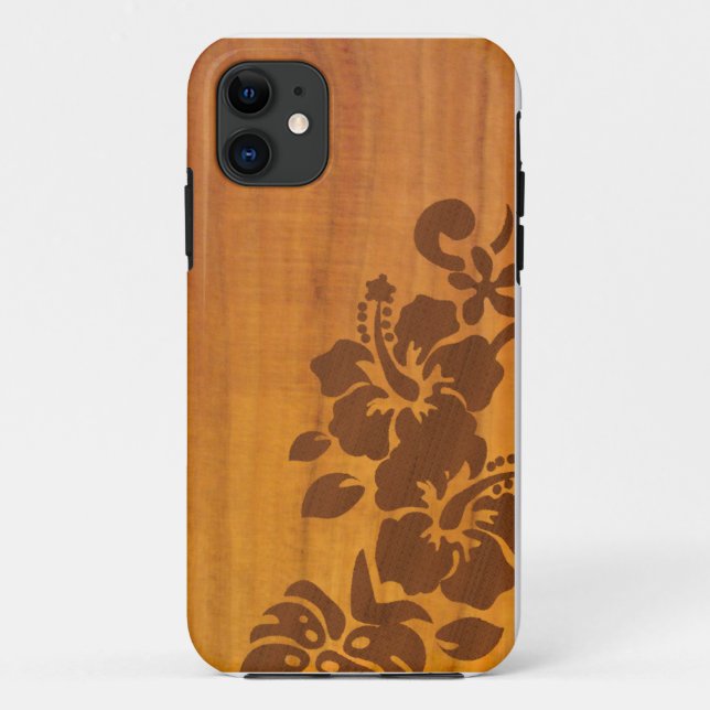 Coques Case-Mate iPhone Koa Hibiscus Hawaii Imprimer (Dos)