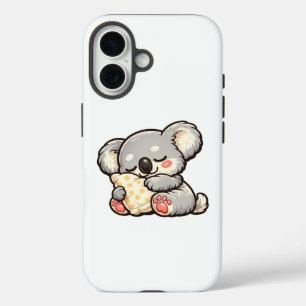 Coque Pour iPhone 16 Koala Mignon Endormi avec Oreiller
