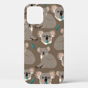 Case-Mate iPhone Case Koala sur arrière - plan brun neutre sans soudure