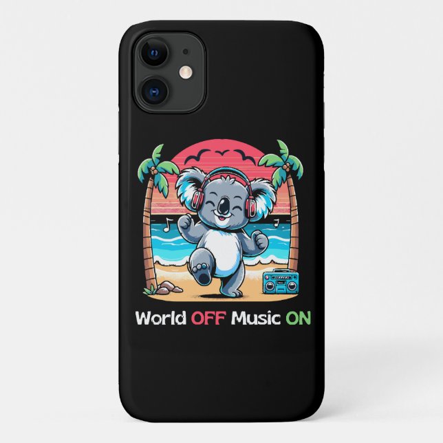 Coques Case-Mate iPhone Koala vibre sur la plage (Dos)