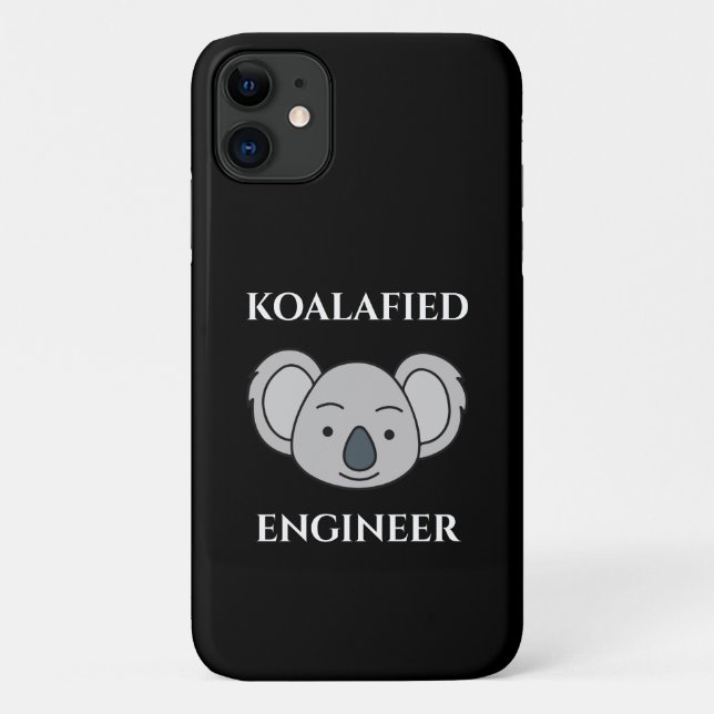 Coques Case-Mate iPhone Koalafied Engineer Cute Koala Funny Job Pun (Dos)
