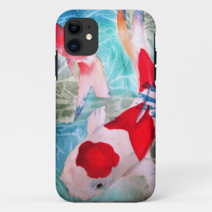 Coque iPhone 11 Kohaku Koi 2 Poissons japonais