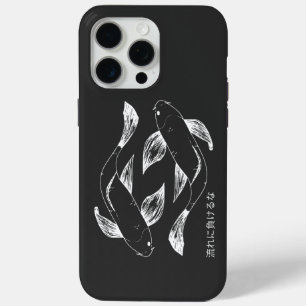 Coque Case-Mate iPhone Koi minimaliste inspiré du Japon noir et blanc