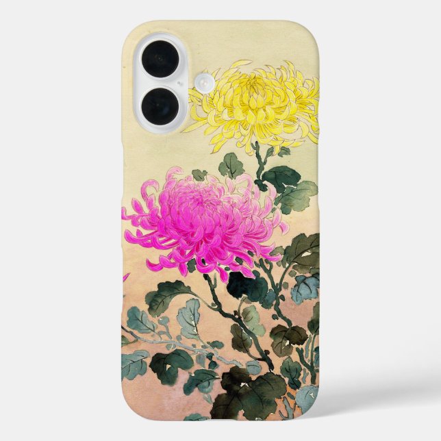Coques Case-Mate iPhone Koitsu Tsuchiya Chrysanthemum japonais fleurs art (Verso)