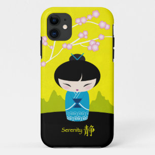 Etui iPhone Case-Mate Kokeshi bleu - sérénité