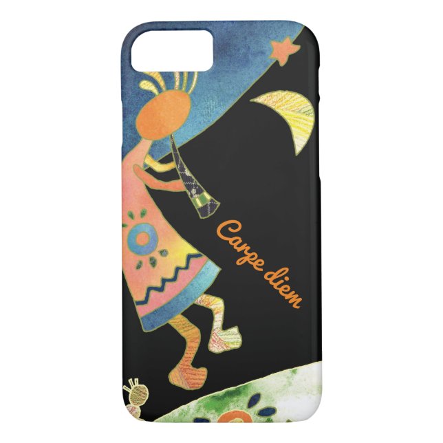 Coques Case-Mate iPhone Kokopelli tribal lunatique (Dos)