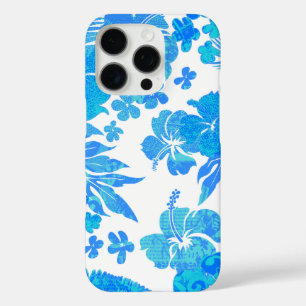 Coque iPhone 16 Pro Kona Times Hibiscus Hawaiian Ingénieur Turq
