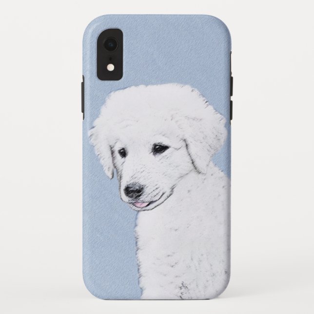 Coques Case-Mate iPhone Kuvasz Peinture - Cute Original Chien Art (Dos)