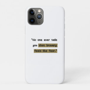 Case-Mate iPhone Case La bravoure ressemble à la peur Citation motivan