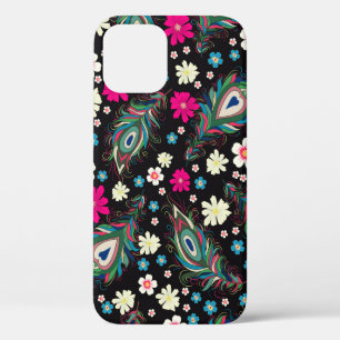 Case-Mate iPhone Case La broderie paon plumes motif sans soudure. Classe