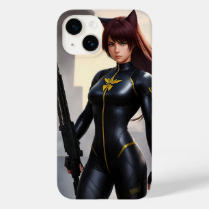 Coque Case-Mate iPhone La catgirl du soldat est haute et forte