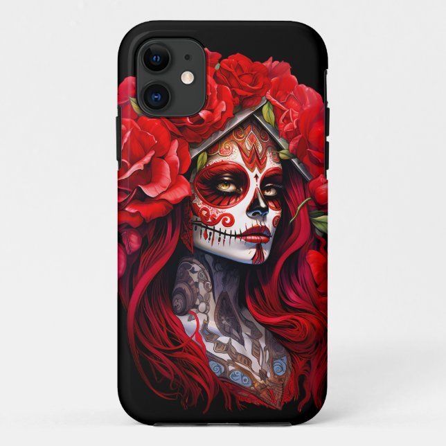 Coques Case-Mate iPhone La Catrina, Dia De Los Muertos : Journée mexicaine (Dos)