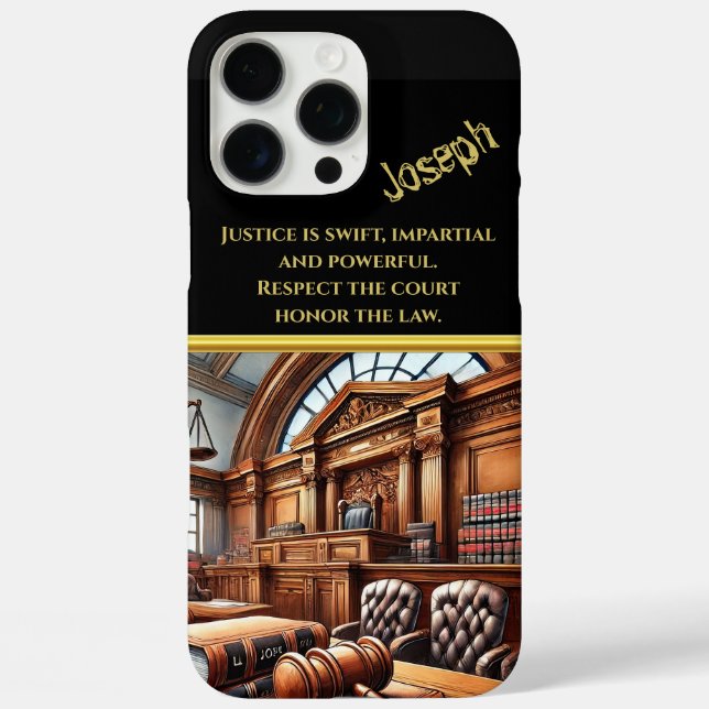 Coques Case-Mate iPhone La Chambre de justice attend (Verso)