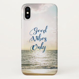 Coque Case-Mate iPhone La citation de "Good Vibes seulement" soit