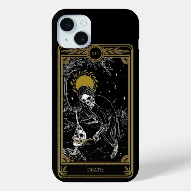 Coques Case-Mate iPhone La collection de cartes Tarot de la carte de décès (Verso)