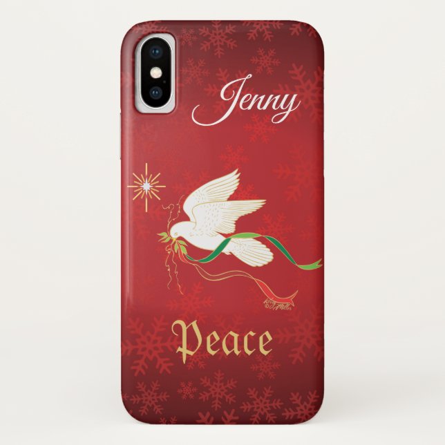 Coques Case-Mate iPhone La colombe blanche répand la paix (Dos)