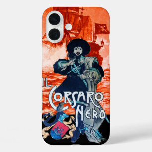 Coque Pour iPhone 16 Plus LA CORSAIRE NOIRE /Bataille de navires pirates en 