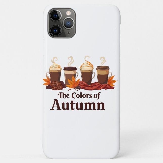 Coques Case-Mate iPhone La couleur de l'automne Citrouille Spice Coffee Au (Dos)