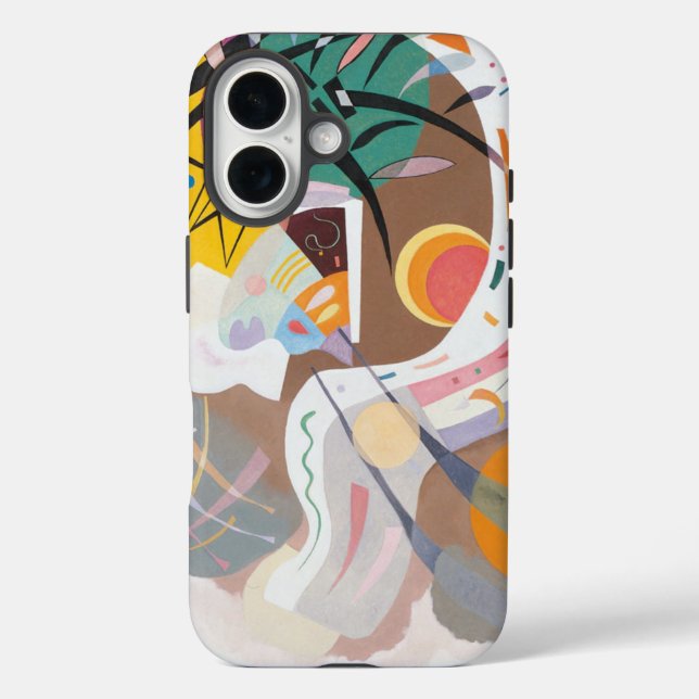 Coques Case-Mate iPhone La courbe dominante de Kandinsky Abstraite (Verso)