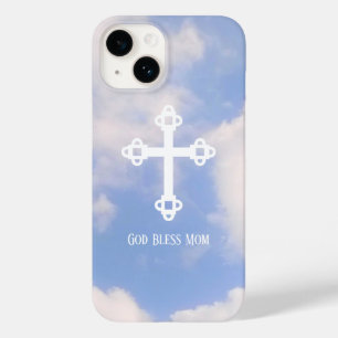 Coque Case-Mate iPhone La Croix de Dieu bénit maman dans le ciel Fête des