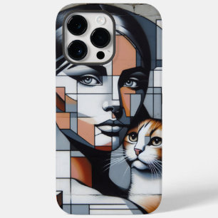 Coque Case-Mate iPhone La dame du chat Graffiti