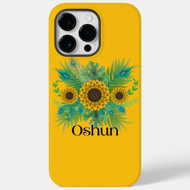 Coques Case-Mate iPhone La déesse d'Oshun Tournesols (Verso)