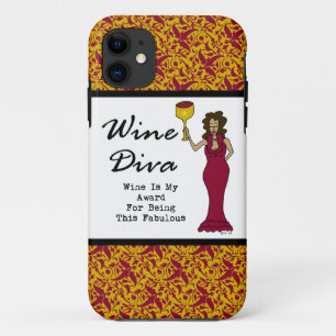 Coques Pour iPhone La diva "vin de vin est ma récompense pour être