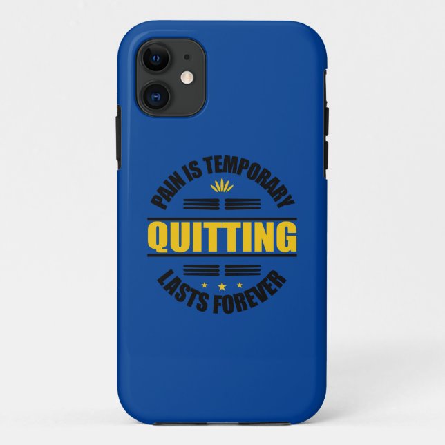 Coques Case-Mate iPhone La Douleur Est Temporaire Quitter Dure Pour Toujou (Dos)