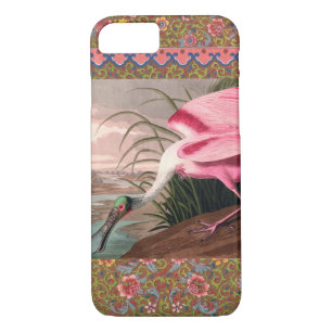 Etui iPhone Case-Mate La faune des oiseaux d'Audubon de Spoonbill Roseat