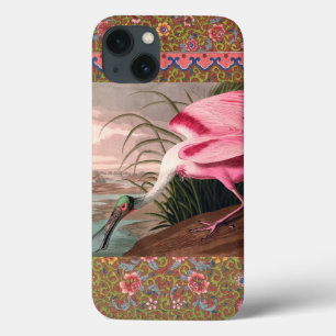 Etui iPhone 13 La faune des oiseaux d'Audubon de Spoonbill Roseat