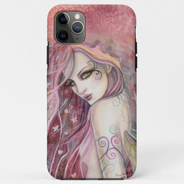 Coques Case-Mate iPhone La Fée Timide Flirteuse Fantaisie Art par Molly Ha (Dos)