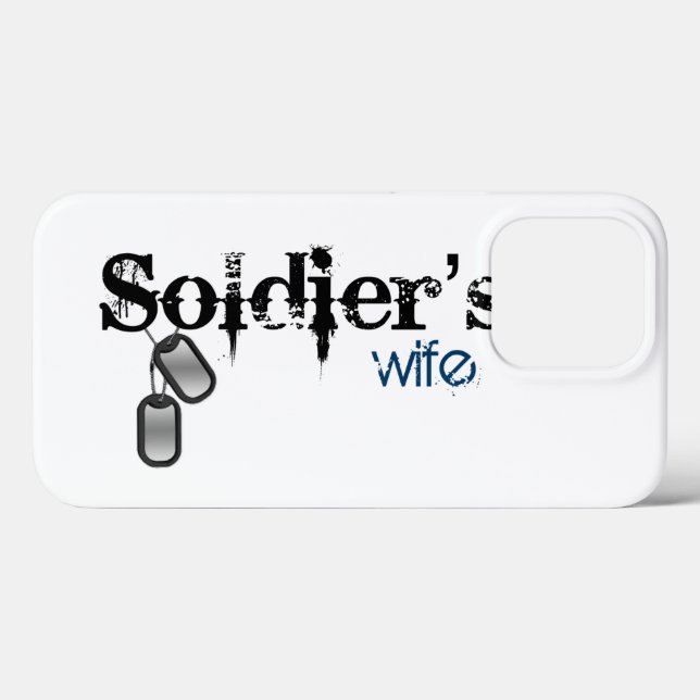 Coques Case-Mate iPhone La femme du soldat (Verso (horizontal))