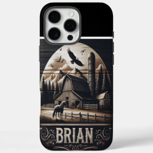 Coque iPhone 16 Pro Max La ferme de montagne de Brian