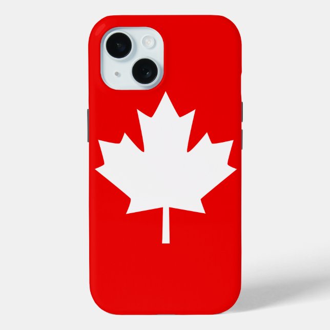 Coques Case-Mate iPhone La Feuille d'érable du Canada 1867 Anniversaire 15 (Verso)