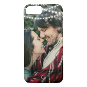 Coque Case-Mate Pour iPhone La ficelle allume la photo et le monogramme faits
