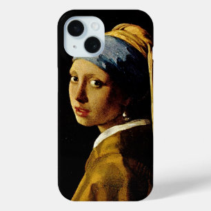 Coque Pour iPhone 15 La fille avec un Turban / la fille avec l'oreille