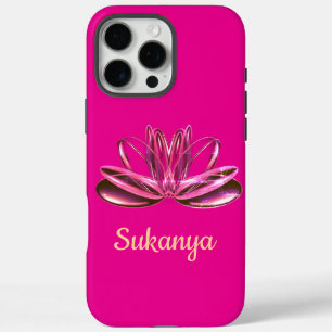 Coque iPhone 16 Pro Max La fleur de lotus personnalisée