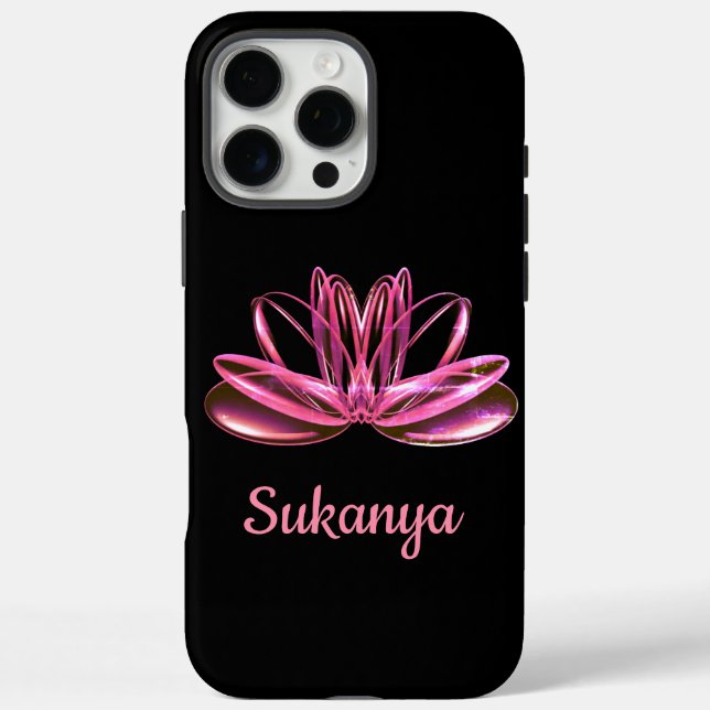 Coques Case-Mate iPhone La fleur de lotus personnalisée (Verso)