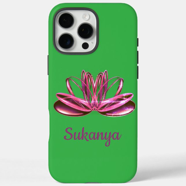Coques Case-Mate iPhone La fleur de lotus personnalisée (Verso)