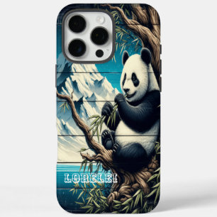 Coque iPhone 16 Pro Max La forêt de Panda cachée : Bambou délice