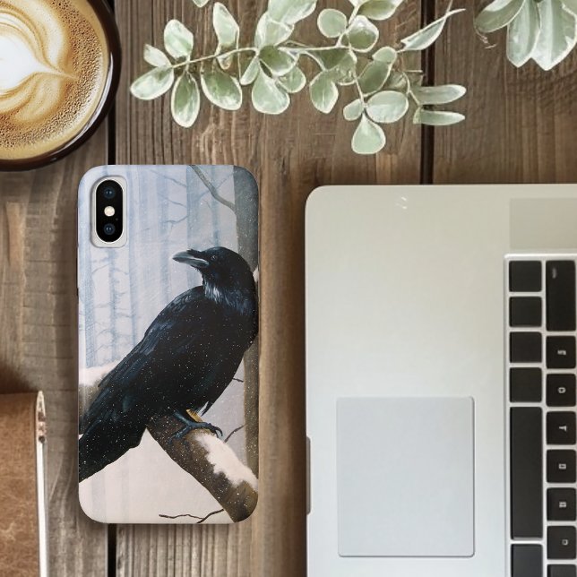 Coques Case-Mate iPhone La forêt de Raven d'hiver (Créateur téléchargé)