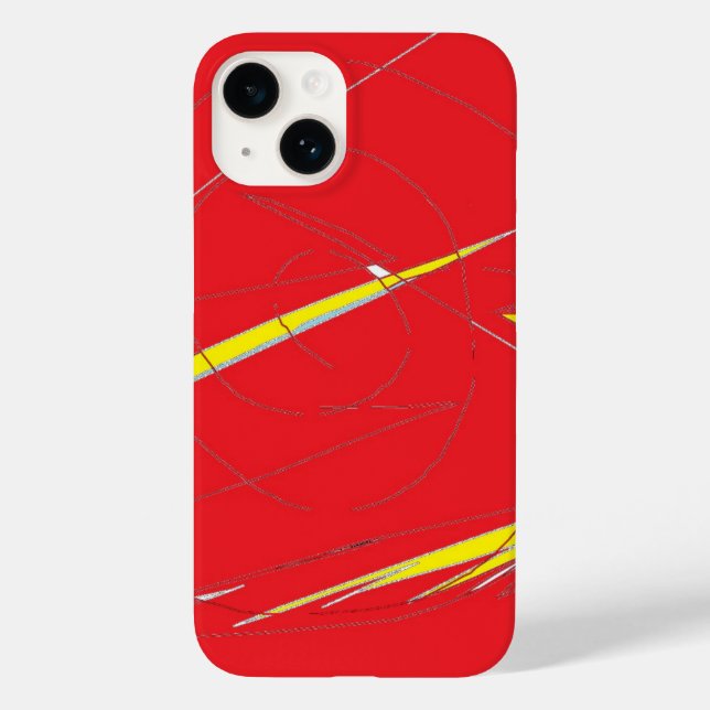 Coques Case-Mate iPhone La foudre dans le rouge (Verso)