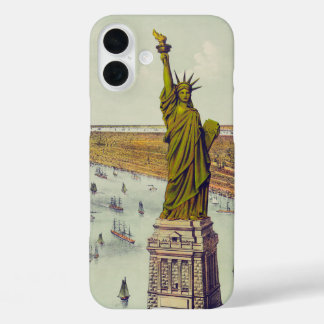 Coque Pour iPhone 16 Plus La Grande Statue de Bartholdi, Statue de la Libert
