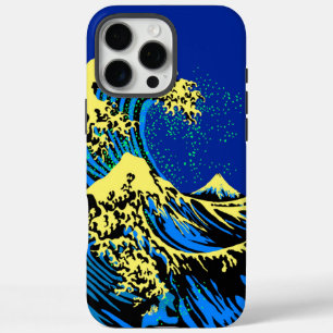 Coque iPhone 16 Pro Max La grande vague de Hokusai dans le style Pop Vibra