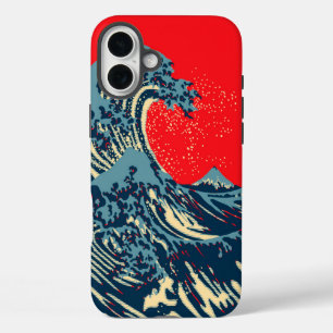 Coque Pour iPhone 16 Plus La Grande vague Hokusai dans le style art de l'esp