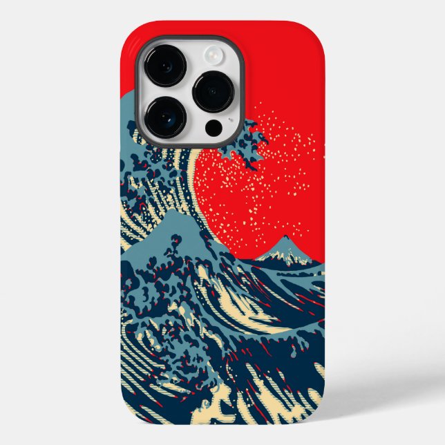 Coques Case-Mate iPhone La Grande vague Hokusai dans le style art de l'esp (Verso)