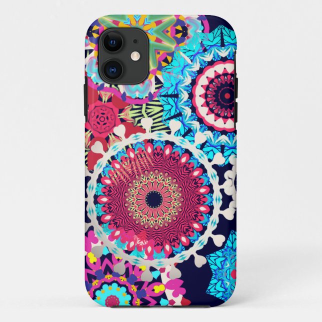 Coques Case-Mate iPhone La hippie fleurit des couvertures d'iphone (Dos)