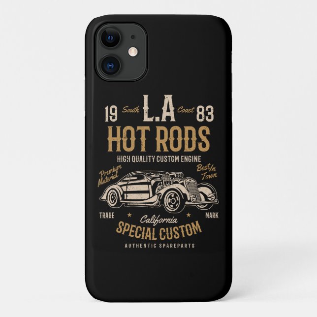 Coques Case-Mate iPhone LA Hot Rods California Custom Engine (Dos)