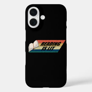 Coque Pour iPhone 16 La lecture est géniale - Livres de lecture Vintage