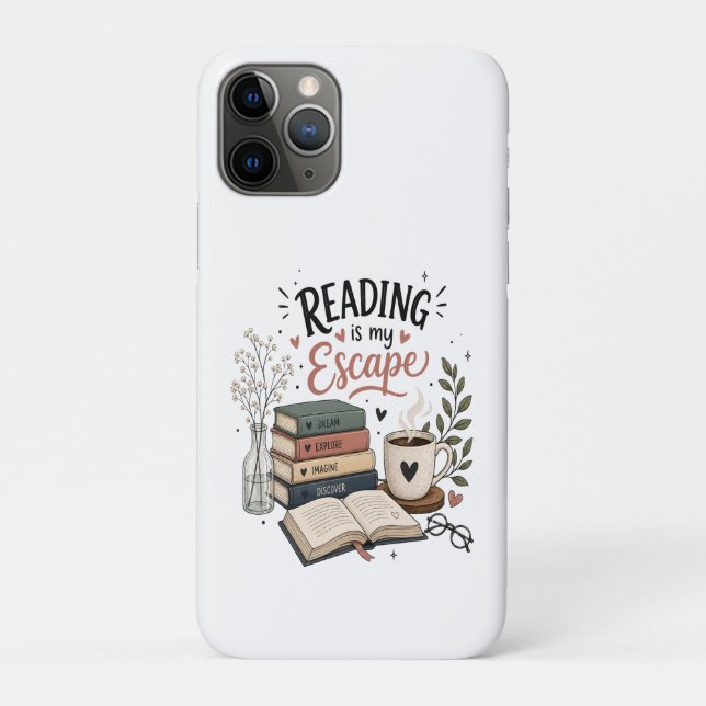 Coques Case-Mate iPhone La lecture est mon échappatoire - Esthétique amour (Dos)